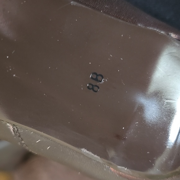 NEW Talbots Brown Leather Tall Heel Boots 8 - Picture 6 of 8